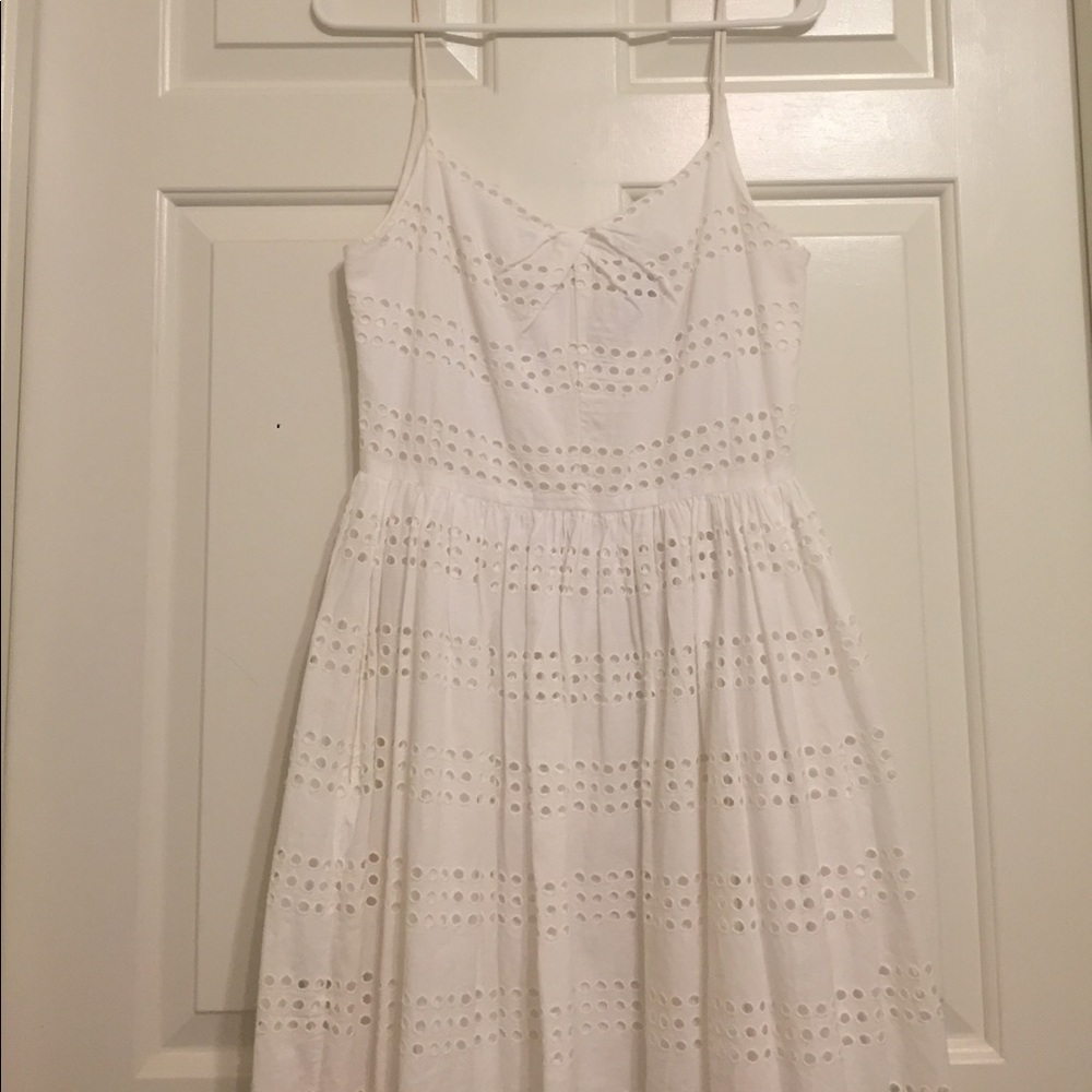 J.Crew Eyelet Stripe Dress