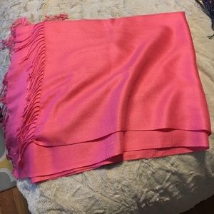 Pink scarf
