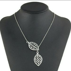 Filigree Silver Leaf Necklace