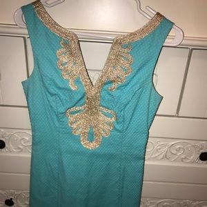 EUC Lily Pulitzer Aqua Dress
