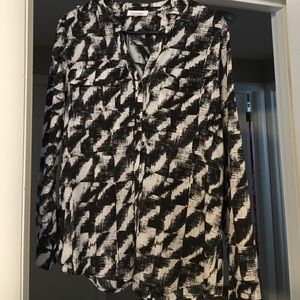 Calvin Klein black and white top