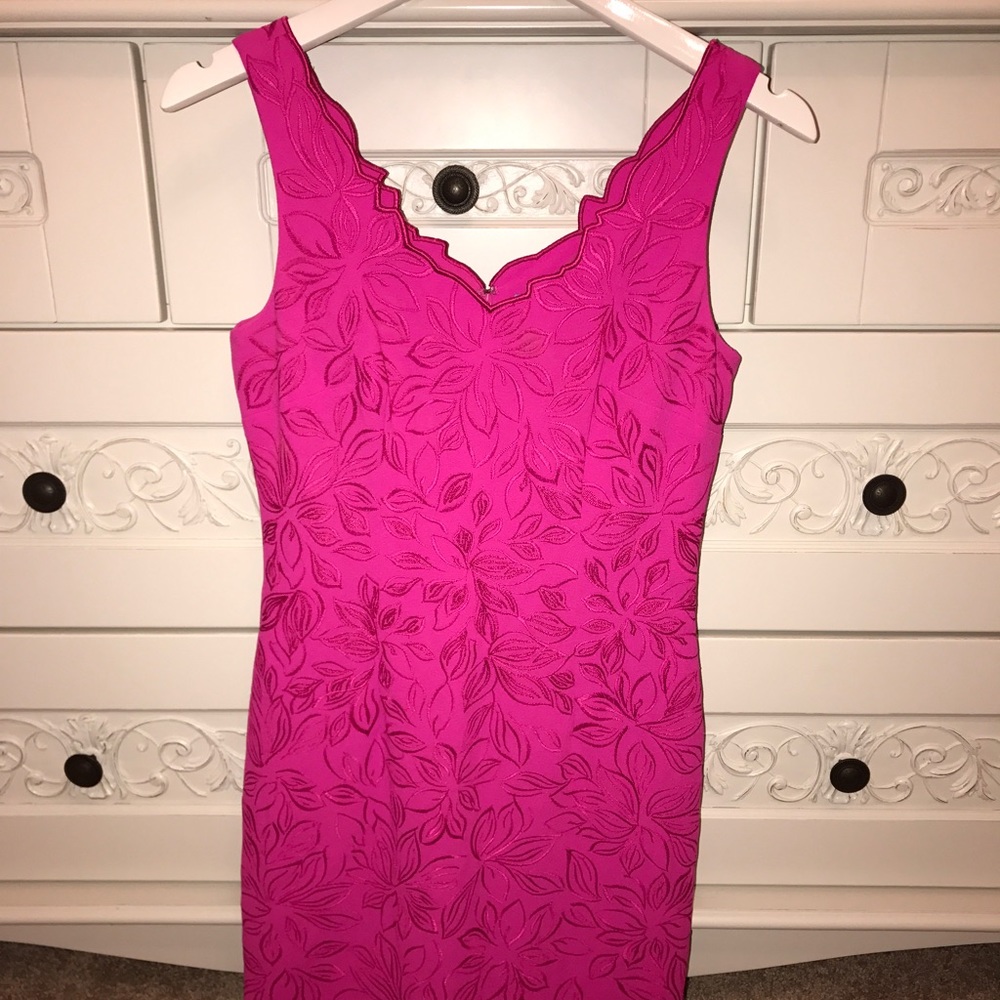 EUC Antonio Melani Hot Pink Cocktail Dress