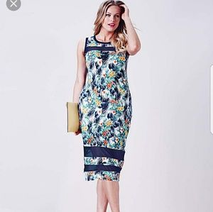 Floral Bodycon Mesh Dress