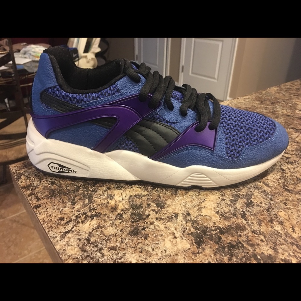 SOLD. Men's Puma sneakers. Purple blue gray grey