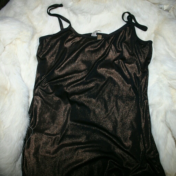 (SOLD) Shimmery bronze/brown tank top - Picture 1 of 5
