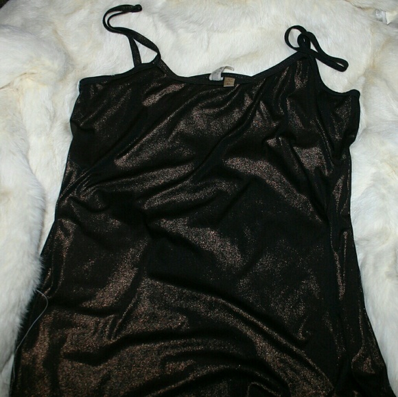 (SOLD) Shimmery bronze/brown tank top - Picture 3 of 5