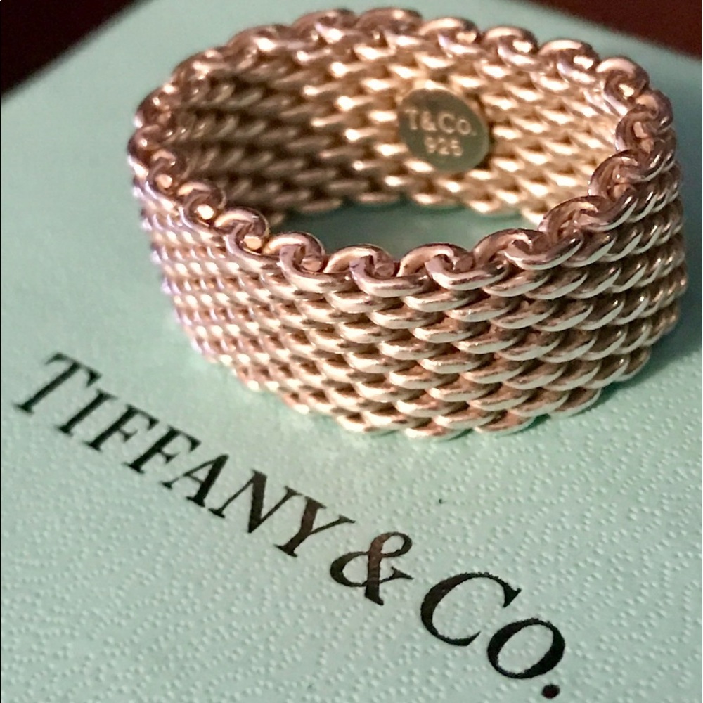 Authentic Tiffany Somerset Mesh Ring