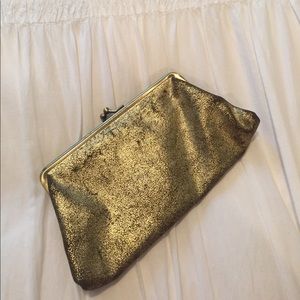 Kenneth Cole Reaction Vintage Gold Clutch
