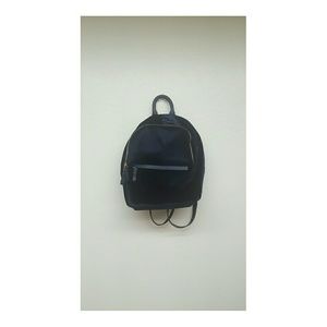 [ZARA] Velvet Backpack Deep Blue