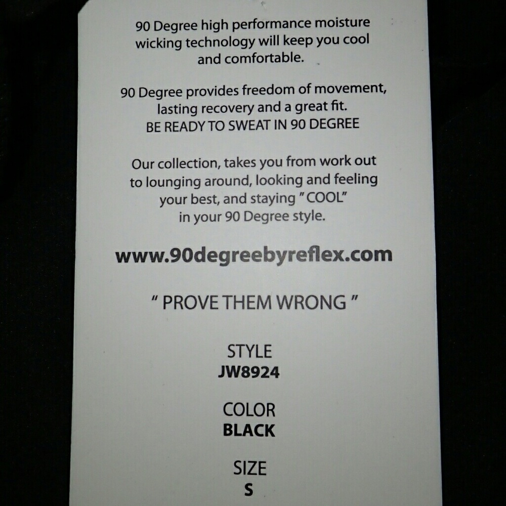 90 Degree Black Zip Up Jacket S - NWT - Picture 4 of 4