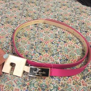 [Kate Spade] Pink Leather Belt