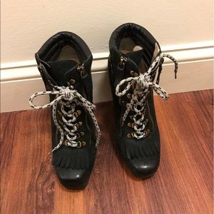 Cool casual black booties
