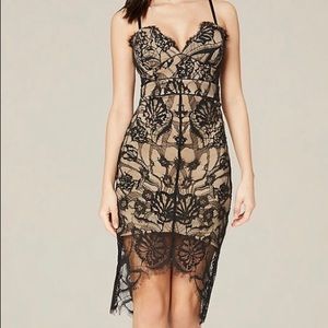 Bebe BOBBIE LACE BUSTIER DRESS