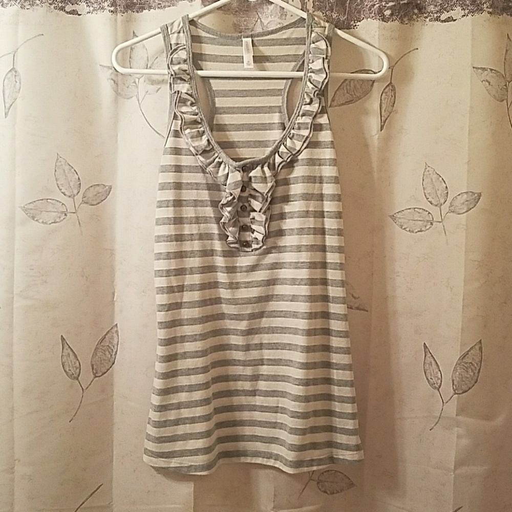 Grey striped shirt