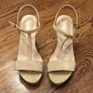 Natural wedge heel. Size 8 1/2