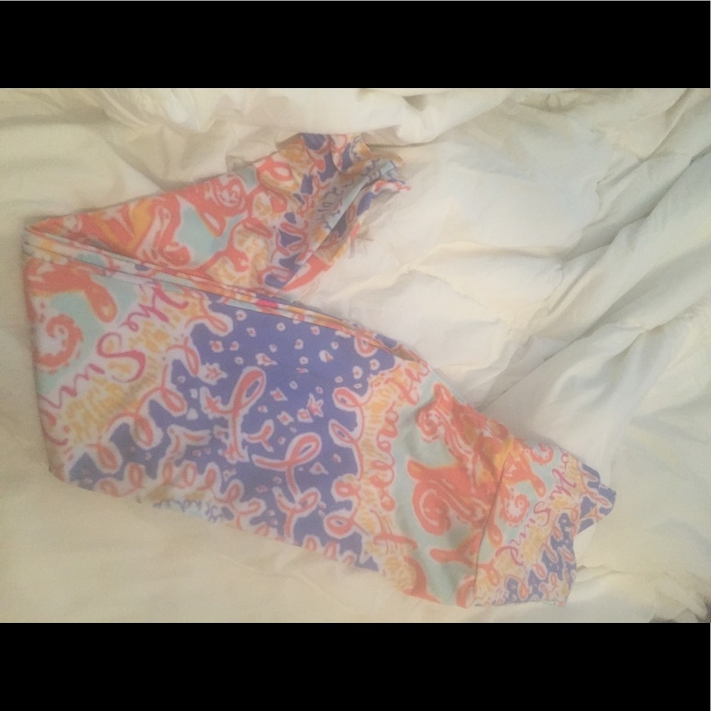 Screenprinted lilly leggings