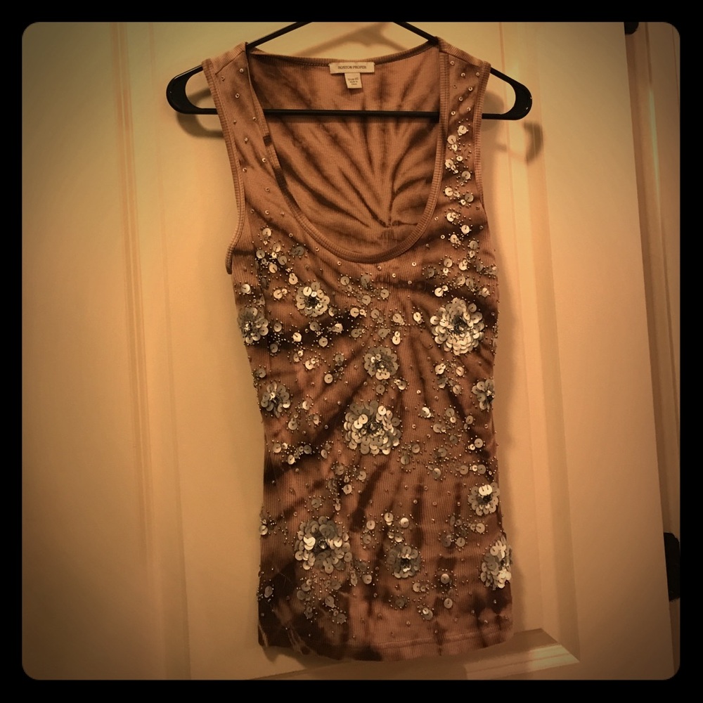 Trendy Tank with Sequin Detail