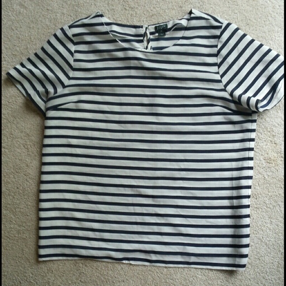 J. Crew Tops - J. Crew Stripe Blouse