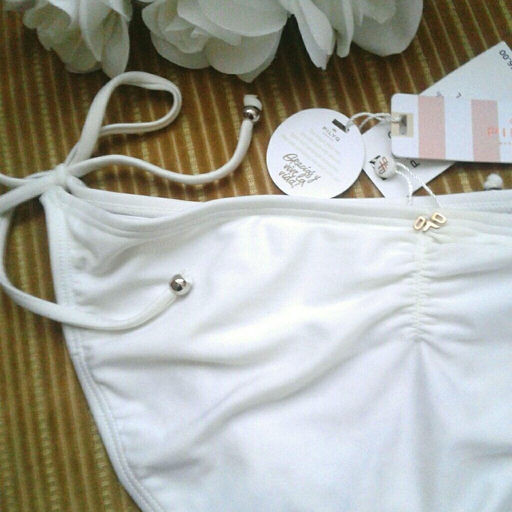 LAST ONE! PilyQ String Tie Bikini Bottom NEW - Picture 6 of 8