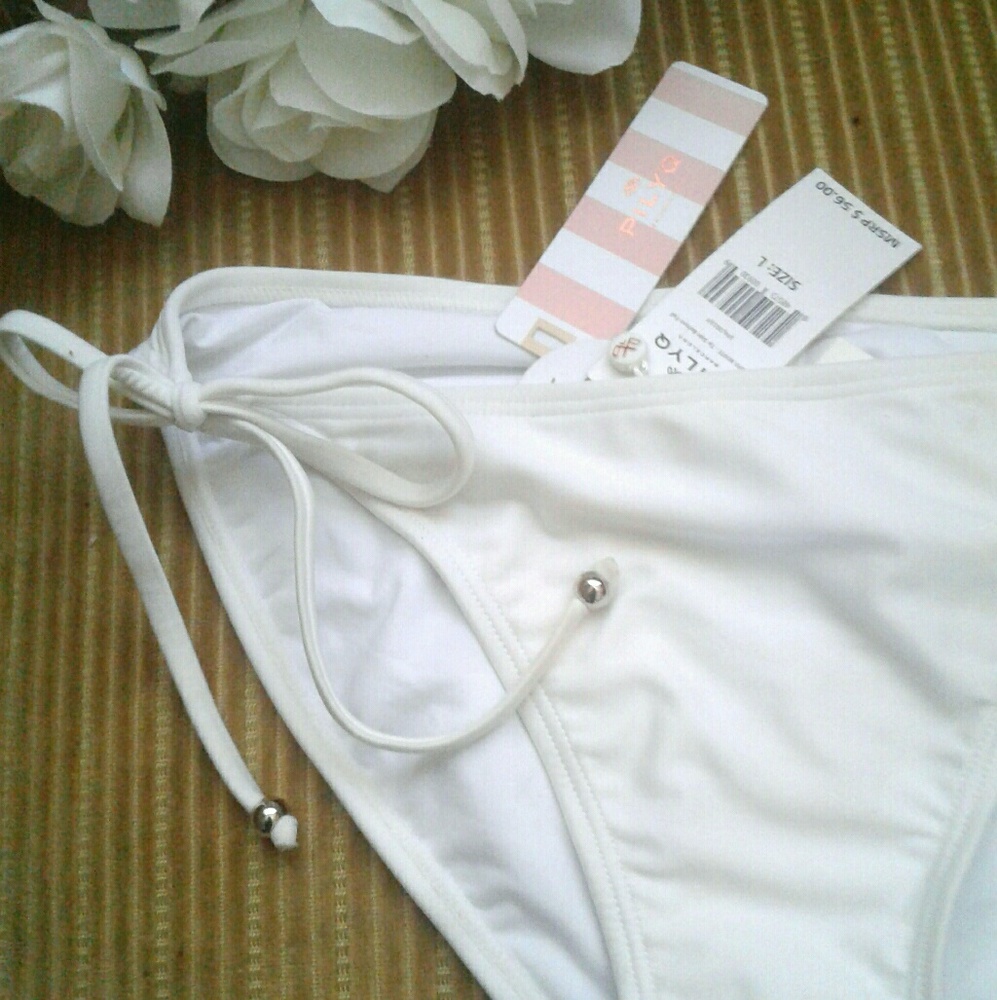 LAST ONE! PilyQ String Tie Bikini Bottom NEW - Picture 4 of 8