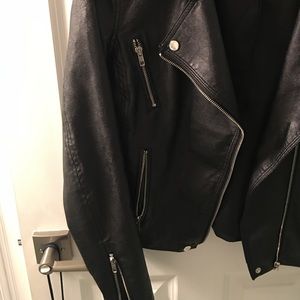 Silence and Noise vegan leather jacket, size M
