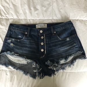 Abercrombie & Fitch high waisted cutoff shorts