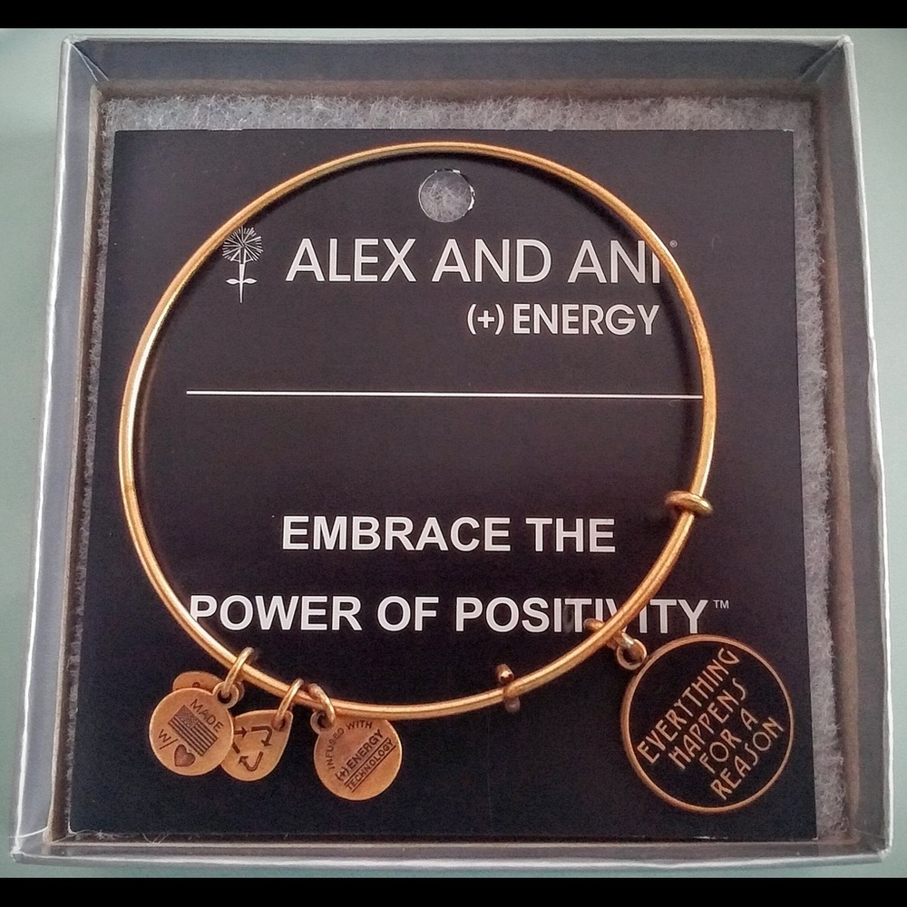 Authentic Alex & Ani Charm Bracelet with Box