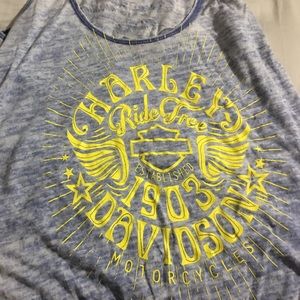 🎁Harley-Davidson burnout style tank