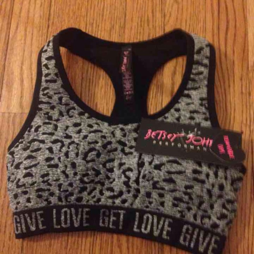 betsey johnson nwt sports bra