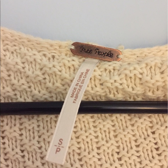 Free People Cream Oversized Cardigan - Picture 4 of 4