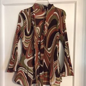 Woman's fun business casual blouse.