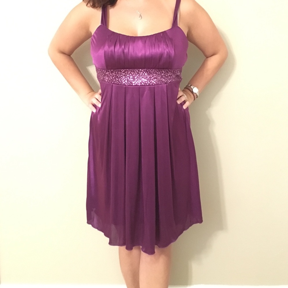 Rampage Plum Cocktail Dress