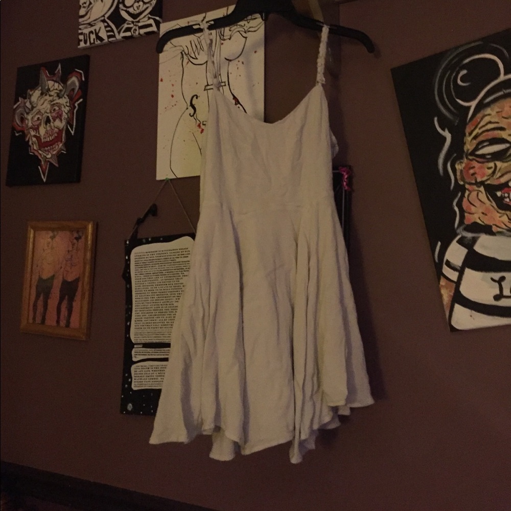 Cream daisy strapped dress