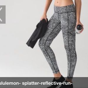Lululemon Reflective Splatter tights