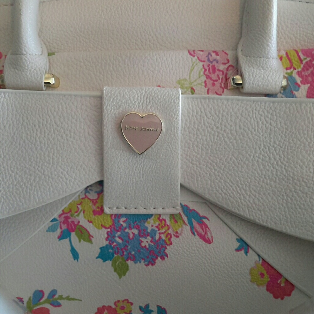 White floral betsey johnson bag - Picture 3 of 4