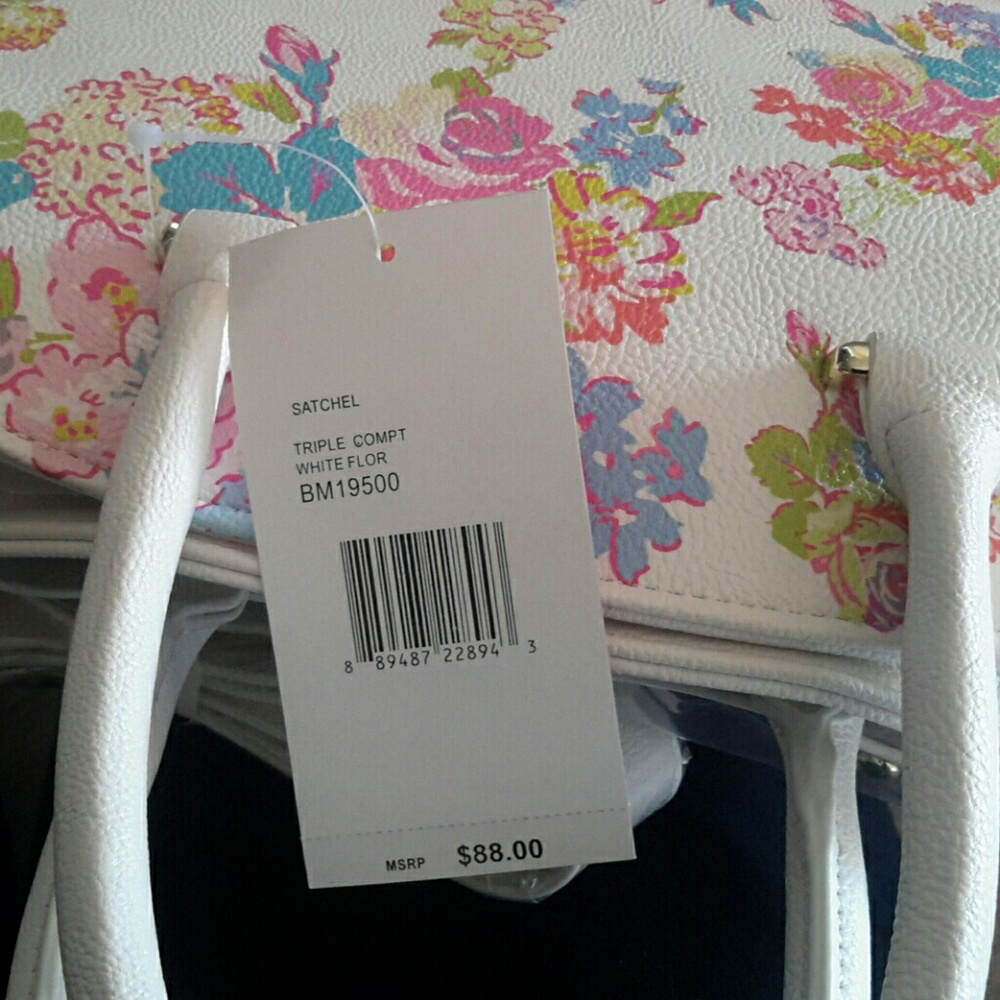 White floral betsey johnson bag - Picture 4 of 4