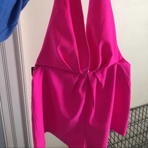 HOT PINK Shop Hopes deep V romper