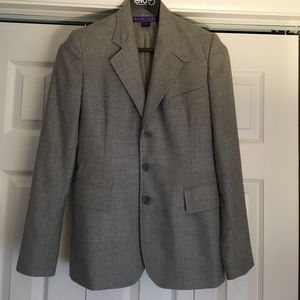 Ralph Lauren collection gray cashmere blazer