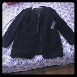 Forever 21 light jacket trimmed faux leather