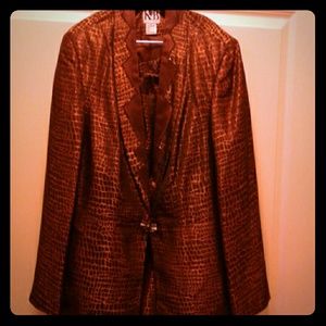Beautiful  chocolate  suit 100"polyester  lining