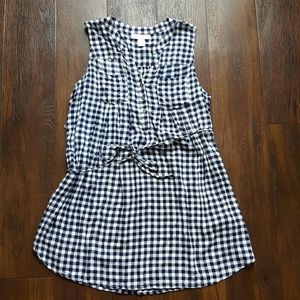 Motherhood Maternity Dresses - Final! Navy gingham maternity dress tunic Motherhood Maternity Dresses - Final! Navy gingham maternity dress tunic