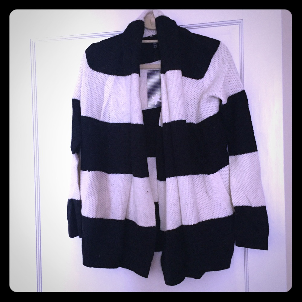 Open front sweater cardigan