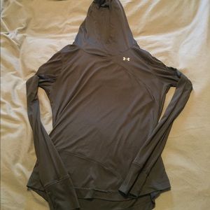 Under armor heat gear with hood
