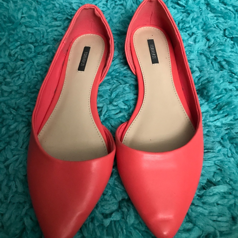 Leather flats