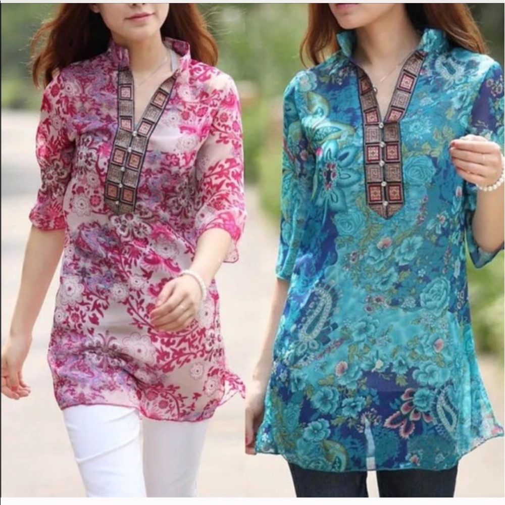 Chiffon floral print casual Top and also Beach Cover