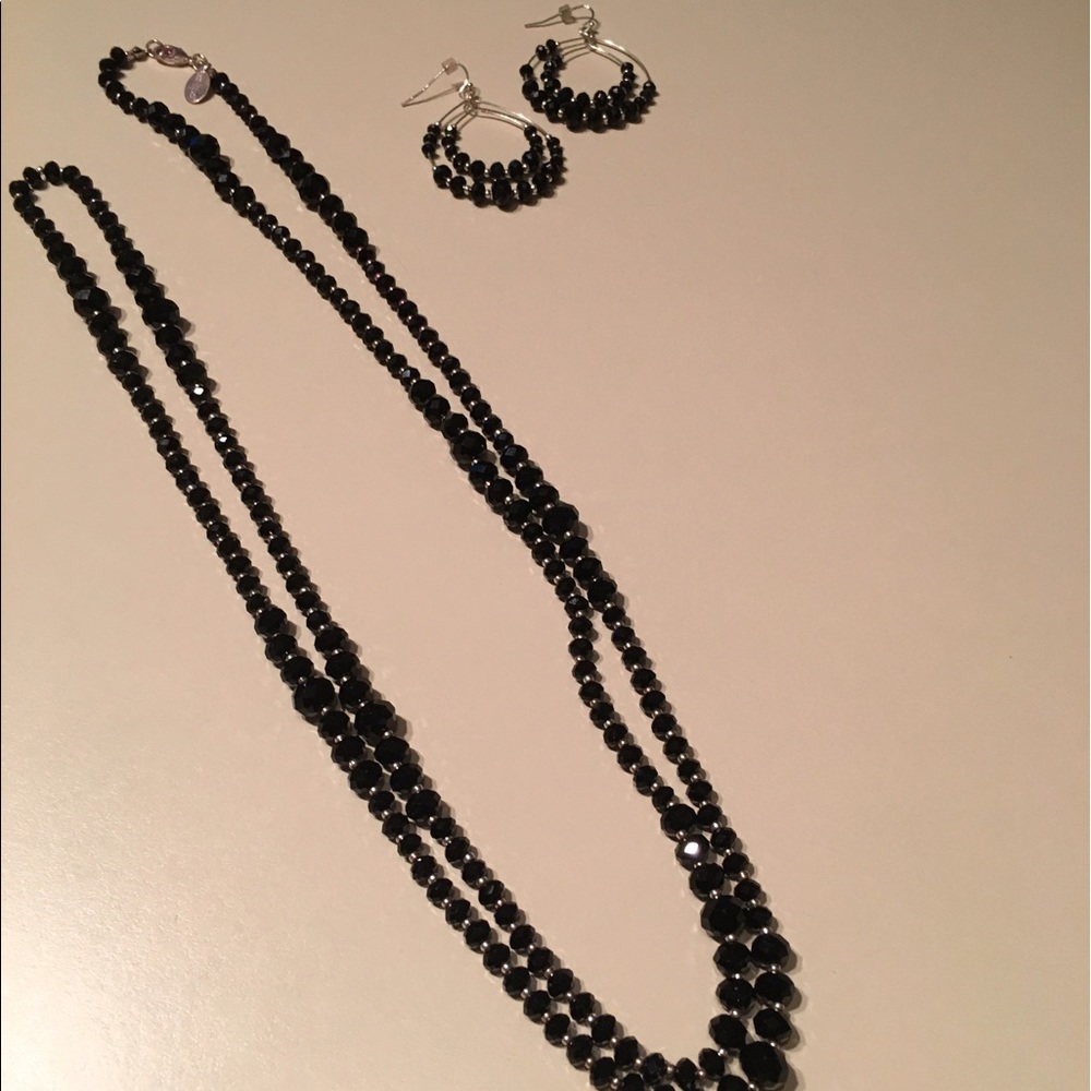 Necklace and earrings