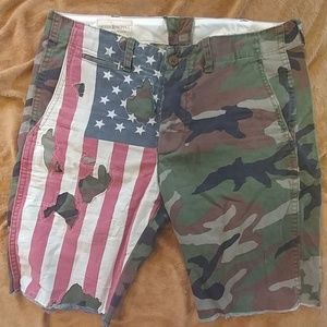 Brand new Ralph Lauren American flag/camo shorts