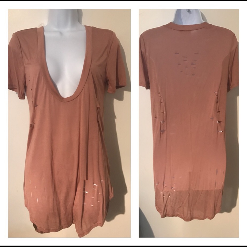 Distressed oversize Tees
