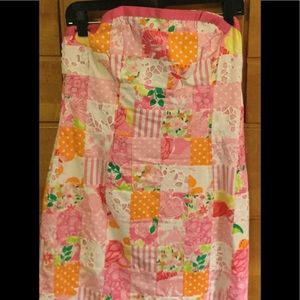 Strapless lily dress