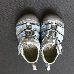 KEEN toddler sandals (blue & gray)